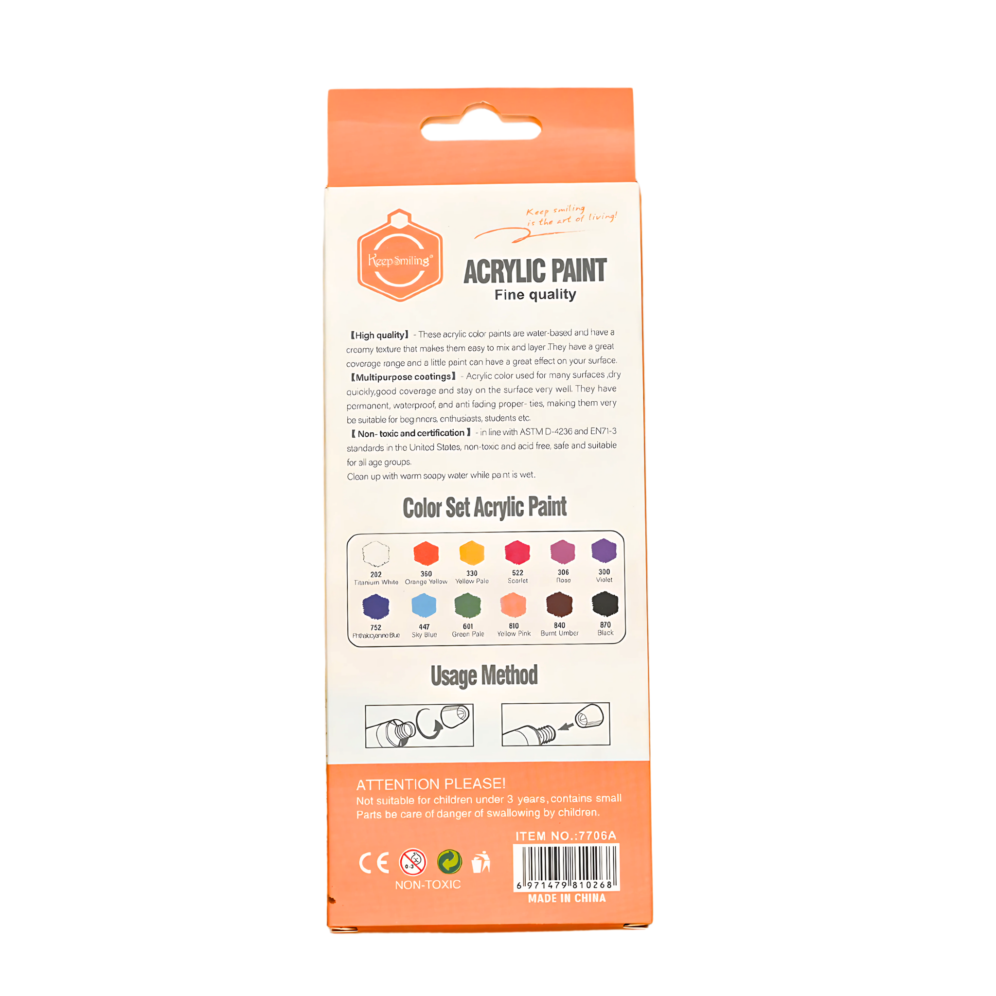 Acrylic Paints 12pcs small