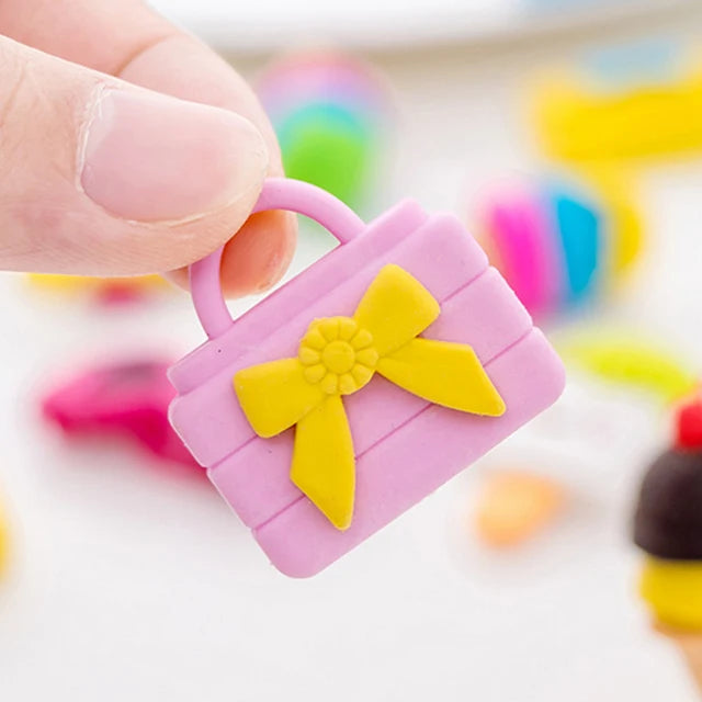 Small Hand Bag Erasers pack of 3
