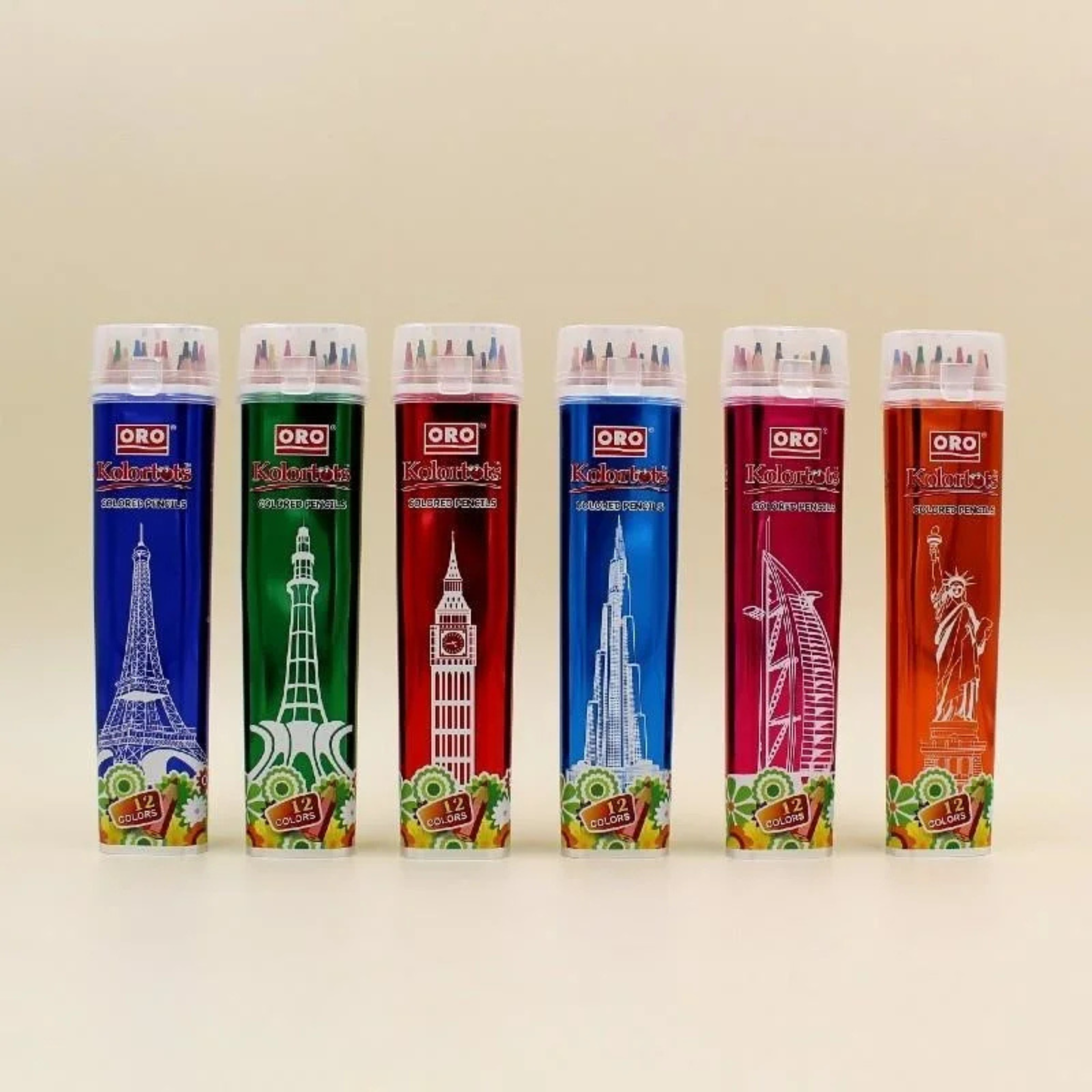 ORO Large Color Box| 12 Multy colors