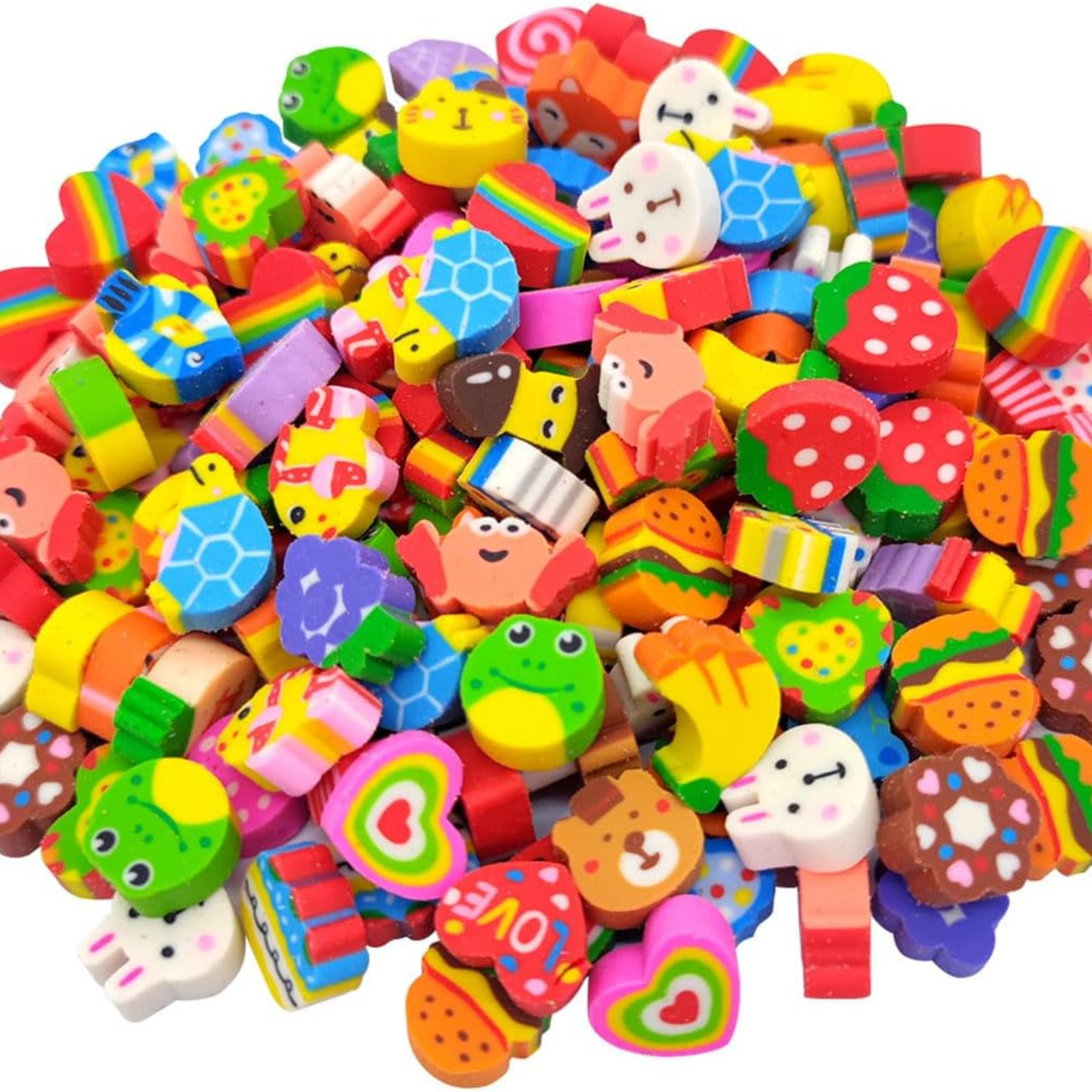 Pack of 15 Mini Erasers