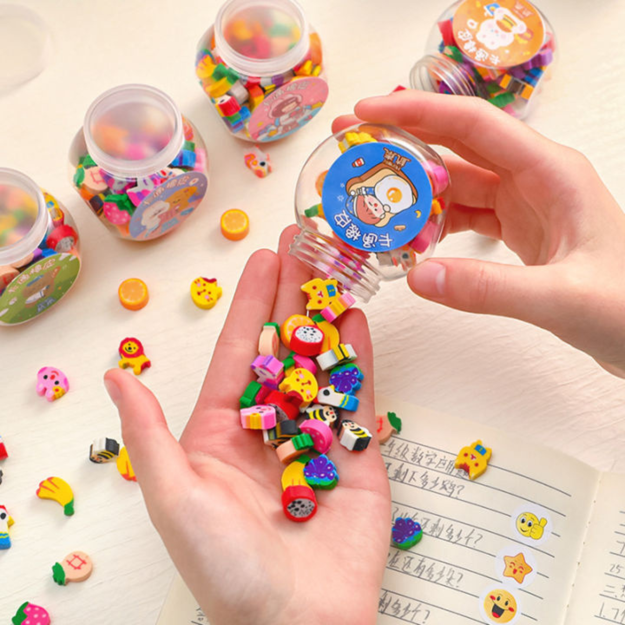 Pack of 15 Mini Erasers