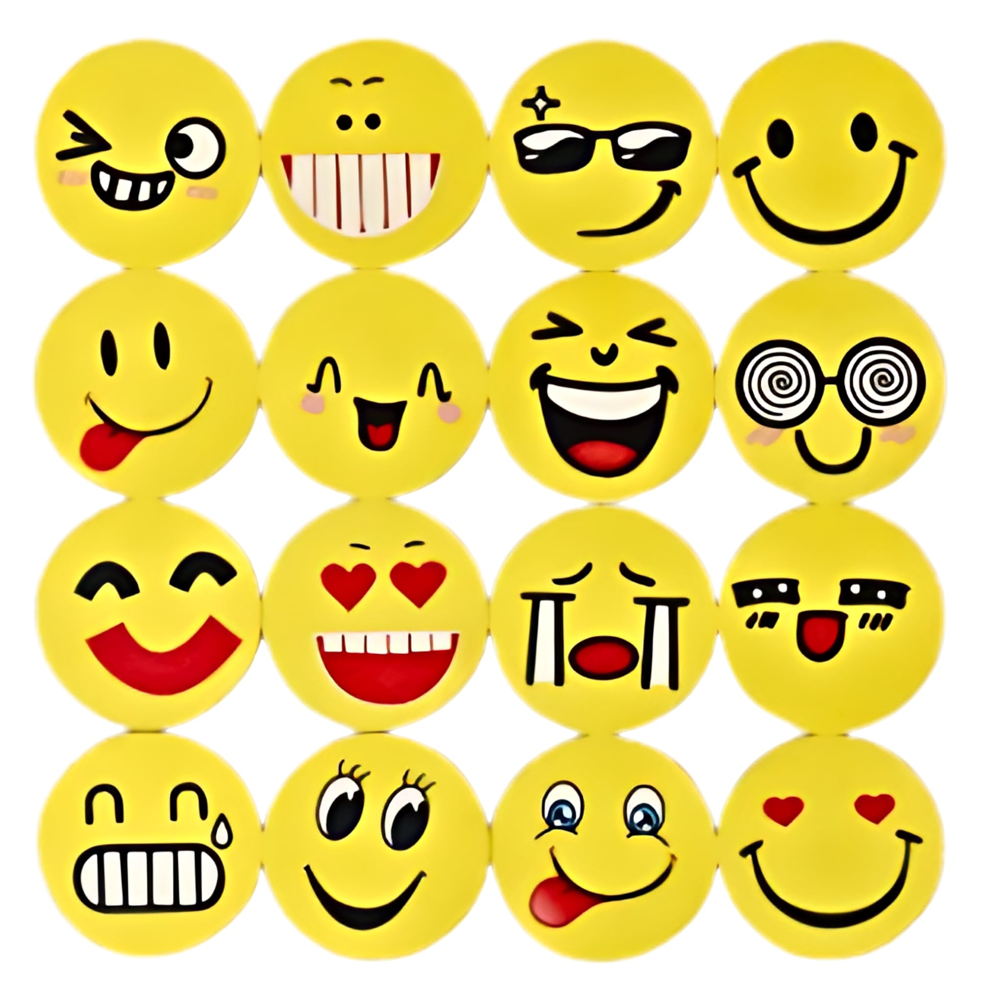 Emoji erasers 4 in 1